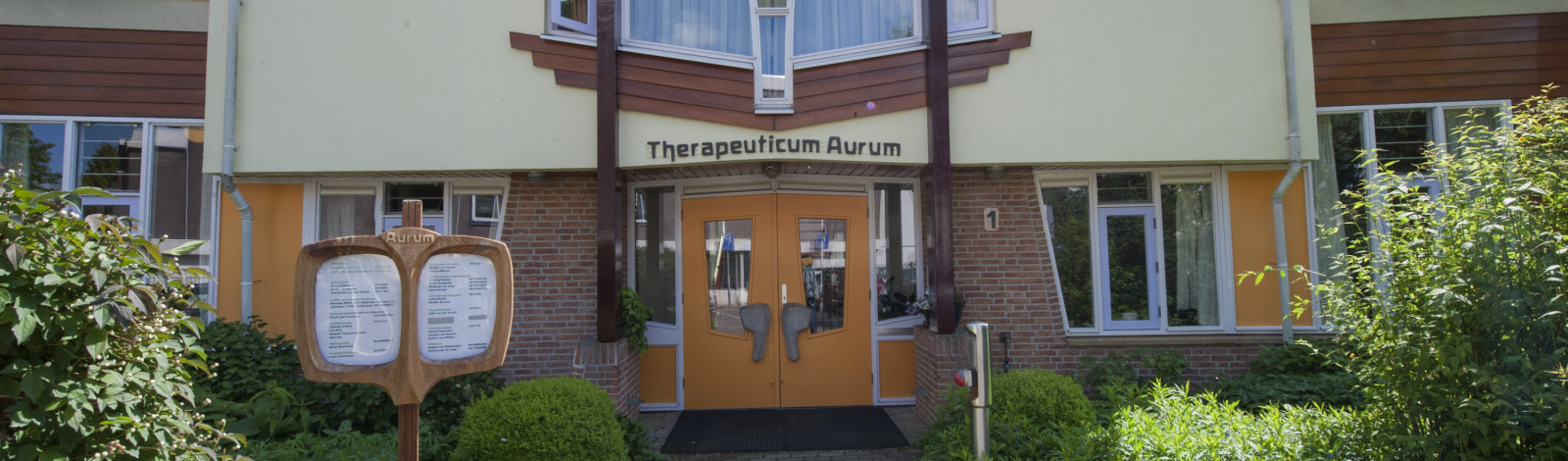 Buitenzijde gebouw Therapeuticum Aurum